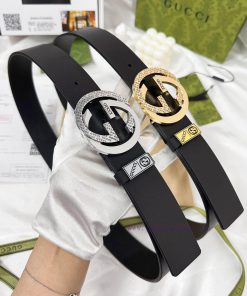 Belt Gucci Gucci️-The waistband is made of 100% cowhide, ensuring genuine leather. The 24k c 0q4px9mm
