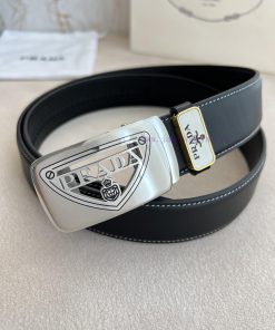 Prada PRADA Belt Automatic BeltAutomatic belt, classic hollow pure steel material automatic 3h7gsf9j