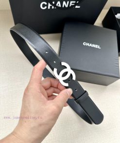 Width 3.0cm Chanel imported soft calf leather with clear grain, accessories gold silver/meta 4ple2ves
