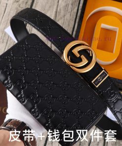 Gucci. Gucci two-piece setWooden box, belt+wallet, two-piece setGrade: Italian imported 100% r46so1eh