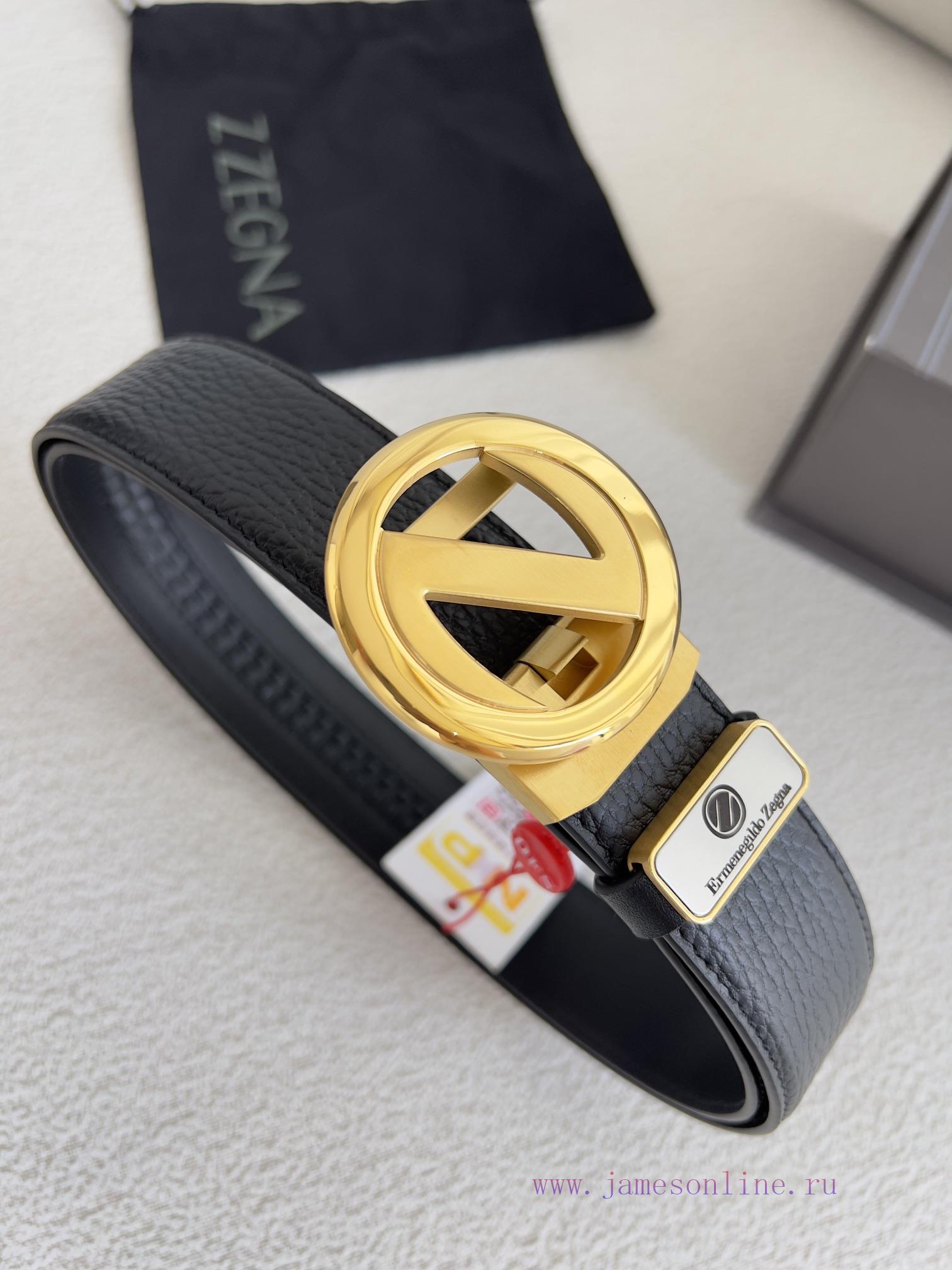 Jenny Ermenegido Zelma. Belt Automatic BeltPure steel material automatic buckle, top layer c 1u6oz2x2 - Image 4