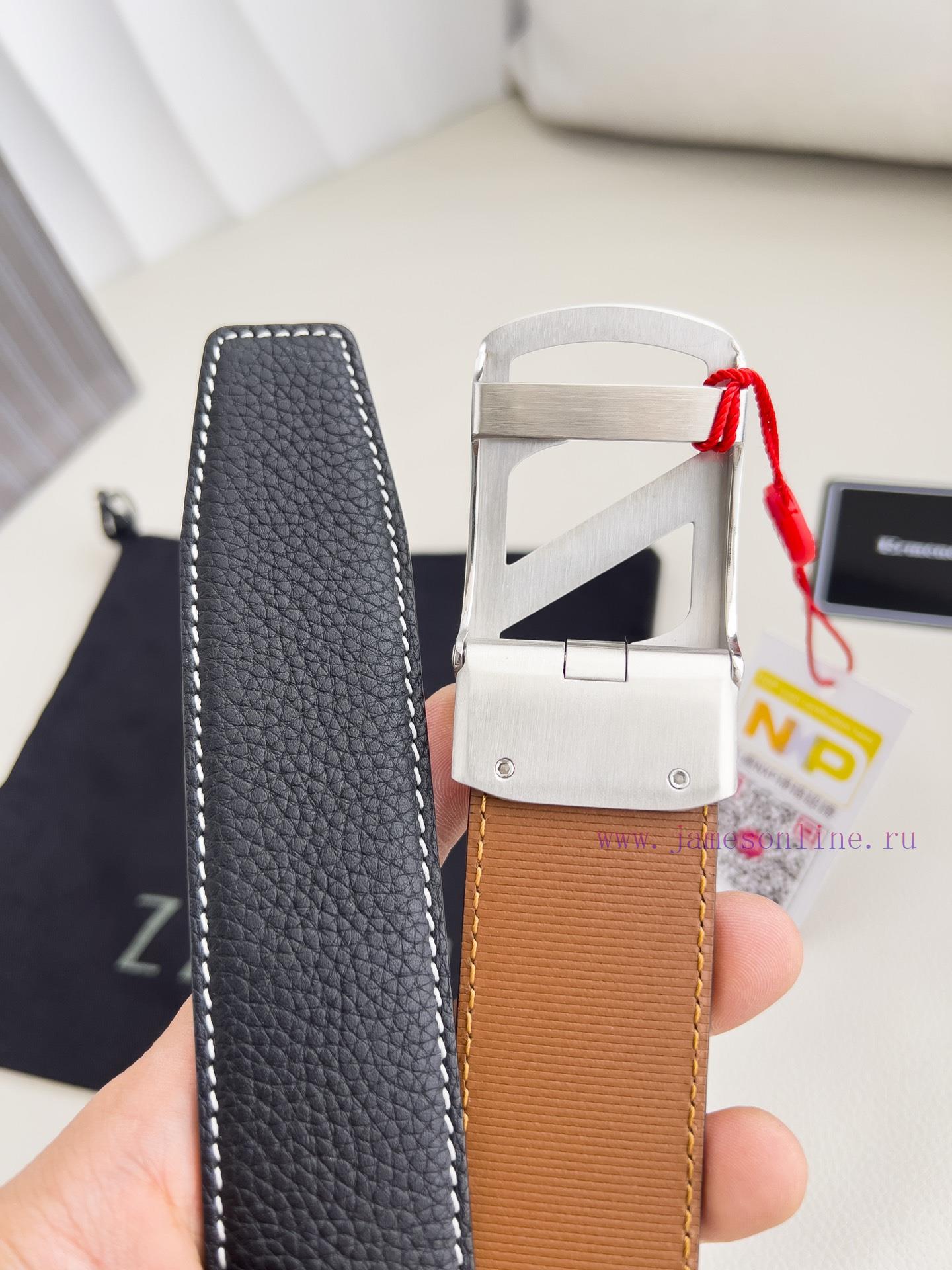 Jenny Ermenegido Zelma. Belt Automatic BeltPure steel material automatic buckle, top layer c sdjlqghd - Image 6