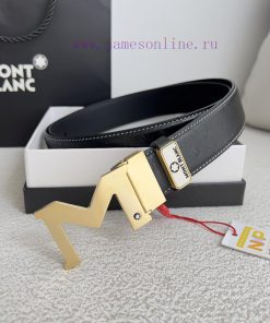 Montblanc Montblanc ️ Belt and beltBuckle, new original classic boutique two-color buckle, p lfy1a71l