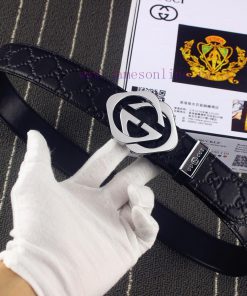 GucciIdentify and receive a punch as a giftMaterial: 100% head layer cowhide belt, 24k pure hodhm7e0