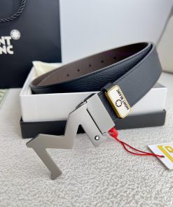 Montblanc Montblanc ️ Belt and beltBuckle, new original classic boutique two-color buckle, p rh7q37u5