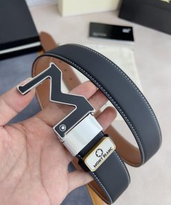 Montblanc Montblanc ️ Belt and beltHanging buckle, new original classic boutique leather let fr8erter