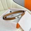 Hermes Women's BeltFull set of 1.8mm women's Kelly original imported leather K gold/platinum prtg4kva