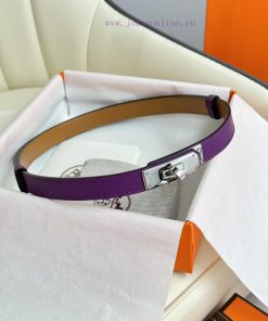 Hermes Women's BeltFull set of 1.8mm women's Kelly original imported leather K gold/platinum rjjx8xq3