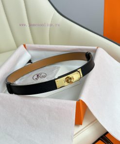 Hermes Women's BeltFull set of 1.8mm women's Kelly original imported leather K gold/platinum pmaom4jf