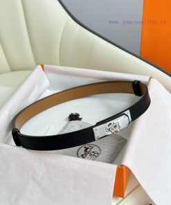 Hermes Women's BeltFull set of 1.8mm women's Kelly original imported leather K gold/platinum 1hn4ddtm