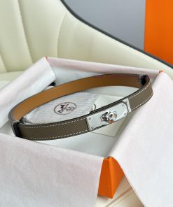 Hermes Women's BeltFull set of 1.8mm women's Kelly original imported leather K gold/platinum r6g1jfym