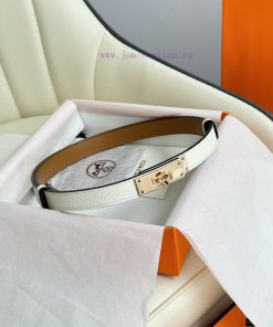 Hermes Women's BeltFull set of 1.8mm women's Kelly original imported leather K gold/platinum e9xgyycf