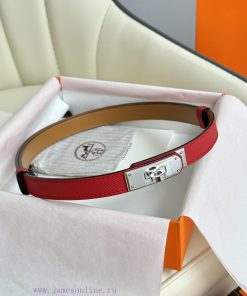 Hermes Women's BeltFull set of 1.8mm women's Kelly original imported leather K gold/platinum deb3nkb5