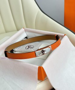 Hermes Women's BeltFull set of 1.8mm women's Kelly original imported leather K gold/platinum c2kmrces