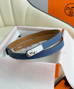 Hermes Women's BeltFull set of 1.8mm women's Kelly original imported leather K gold/platinum 1p4vmglj