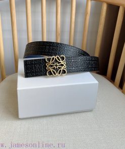 LOEWE's latest same style waist belt [Celebration] [Celebration] Double sided top layer cowh t0j5nj5b