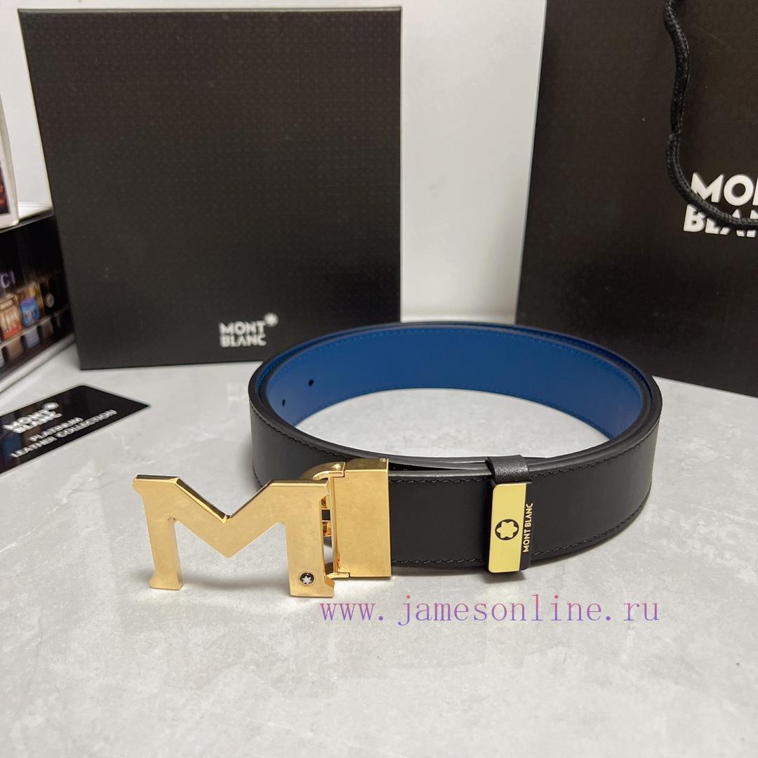 MontblancMaterial: Leather Belt with 100% Head Layer. The leather belt is guaranteed to be g kqr67m51 - Image 4