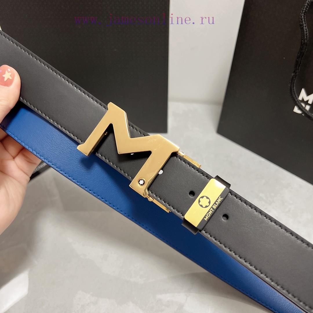 MontblancMaterial: Leather Belt with 100% Head Layer. The leather belt is guaranteed to be g kqr67m51 - Image 5