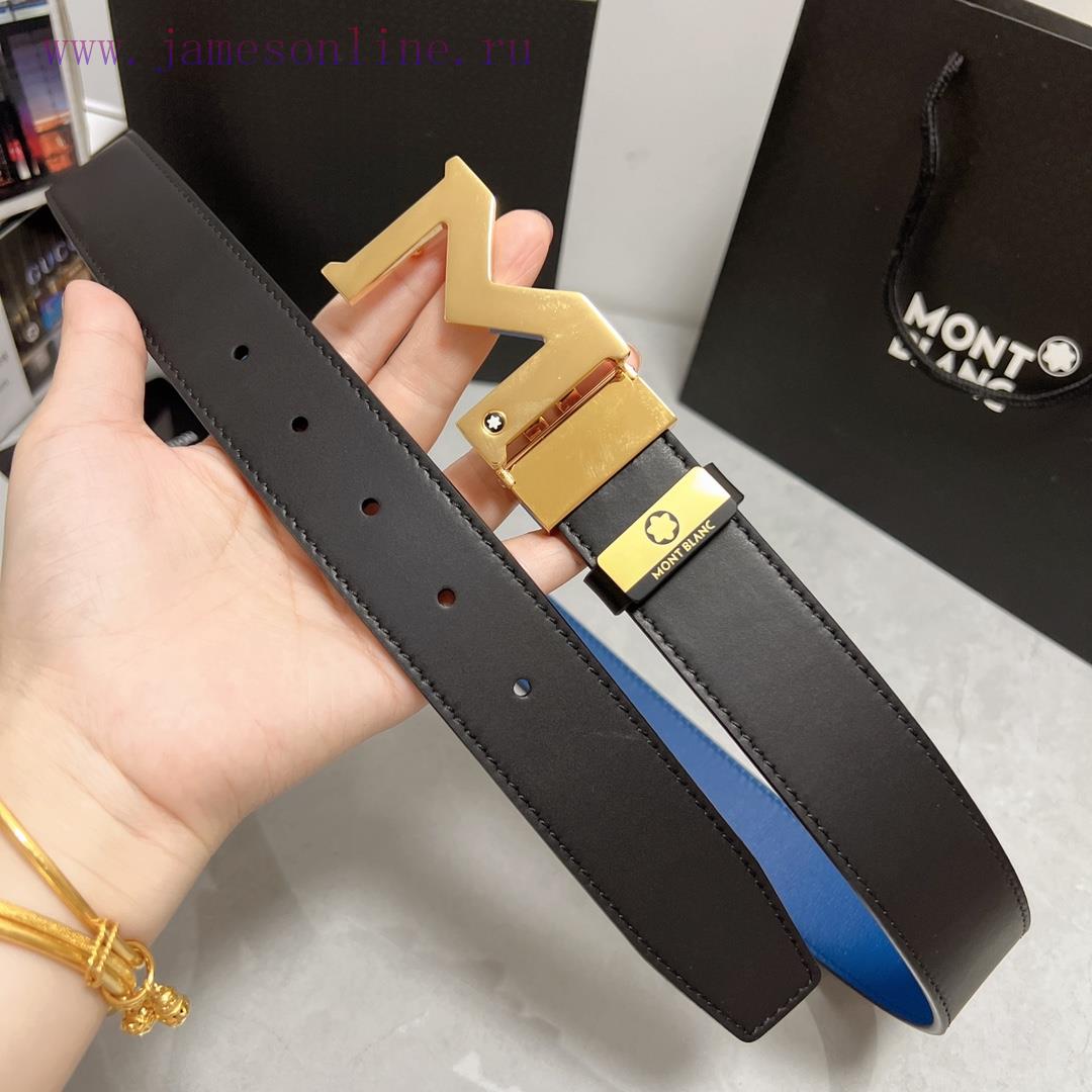 MontblancMaterial: Leather Belt with 100% Head Layer. The leather belt is guaranteed to be g kqr67m51 - Image 6