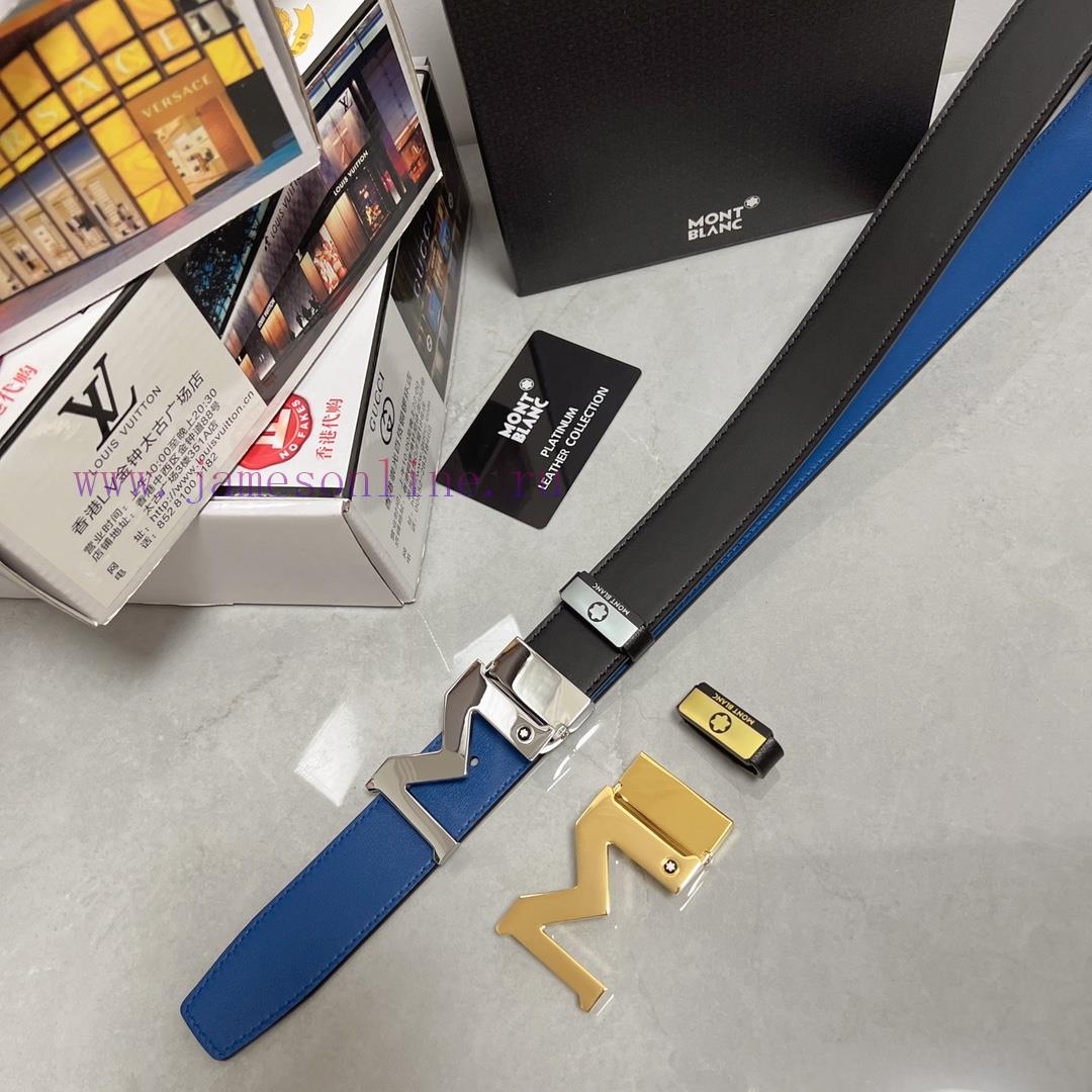 MontblancMaterial: Leather Belt with 100% Head Layer. The leather belt is guaranteed to be g kqr67m51 - Image 10