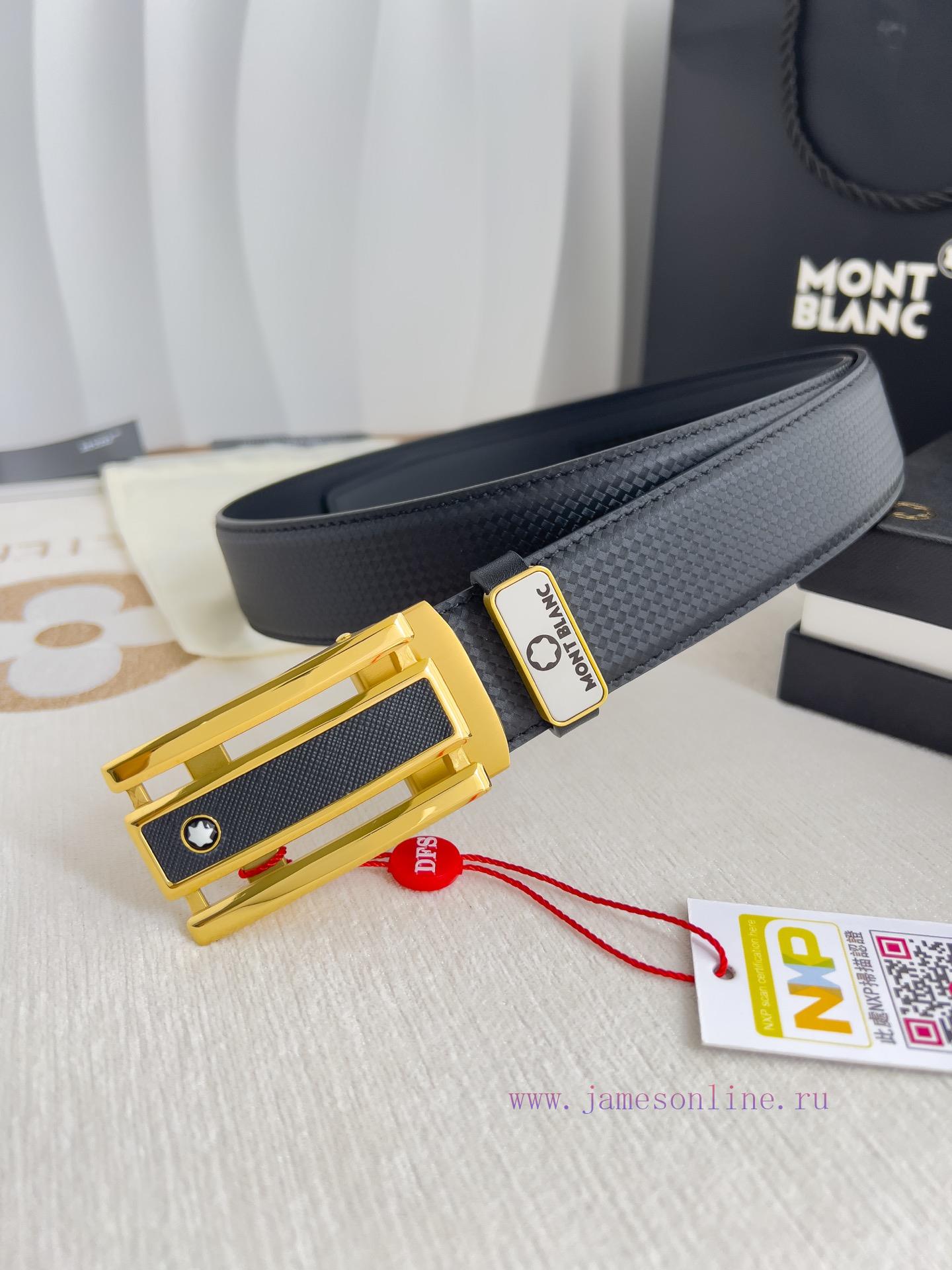 Montblanc Montblanc Belt Automatic BeltAutomatic belt, original new pure steel material auto 87s5sn9x - Image 2