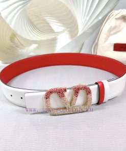 4.0cm Valentino new belt, double-sided top layer cowhide material, length 75.80.85.90.95.100 qauv4dmj
