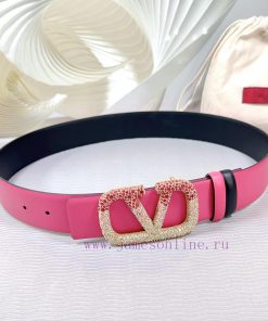 4.0cm Valentino new belt, double-sided top layer cowhide material, length 75.80.85.90.95.100 16hgry9x