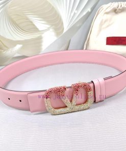 4.0cm Valentino new belt, double-sided top layer cowhide material, length 75.80.85.90.95.100 jj901vex