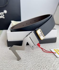 Montblanc Montblanc ️ Belt and beltBuckle, new original classic boutique two-color buckle, p 6zr7ix15