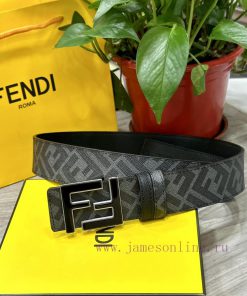 FENDI FendiFull set of the same width 4.0CM double ring front and back waist belt FF nail bu 1manh2d1