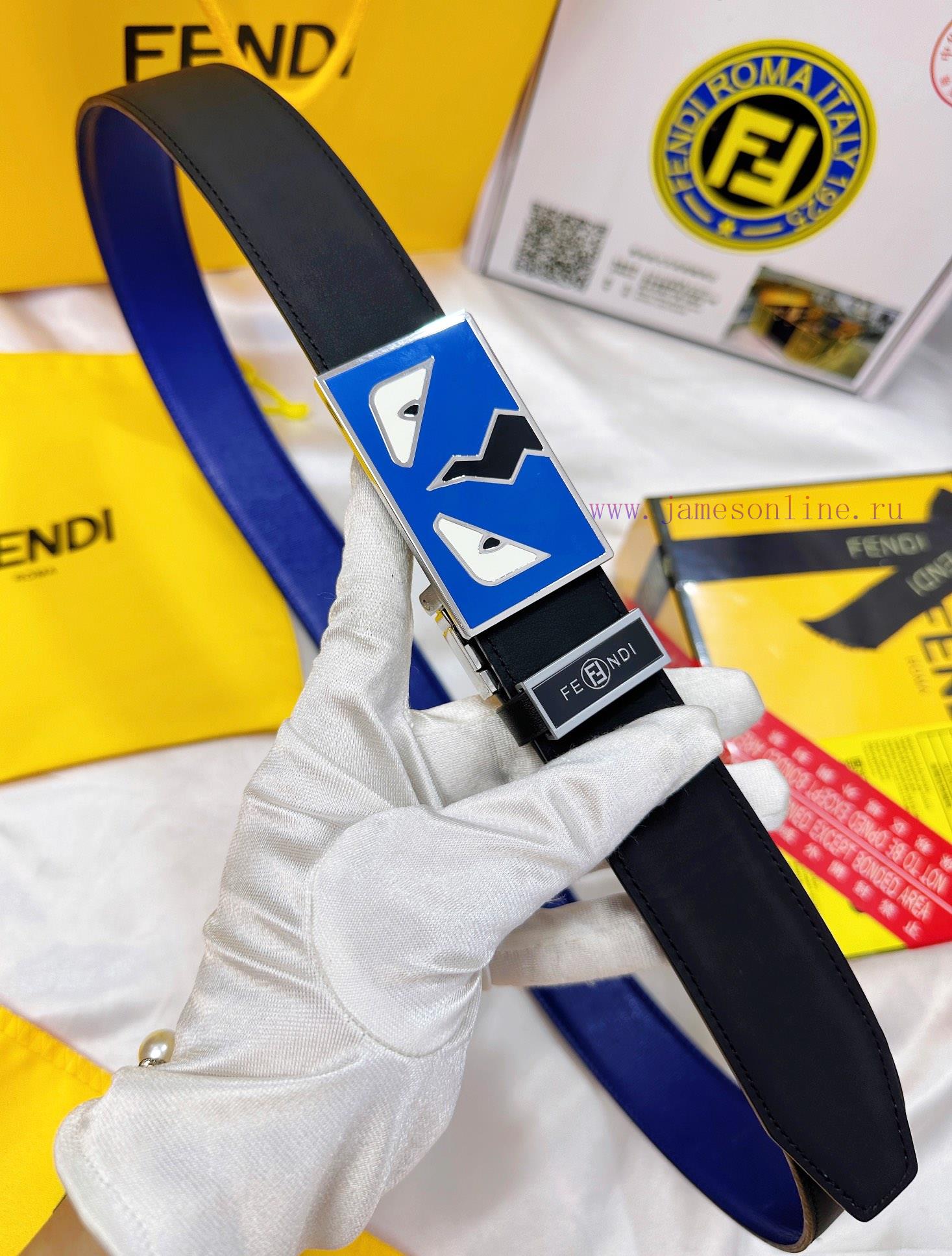 Belt FENDI Fendi ReproductionThe waistband is made of 100% imported top layer cowhide, ensur 5lnlsl05 - Image 6