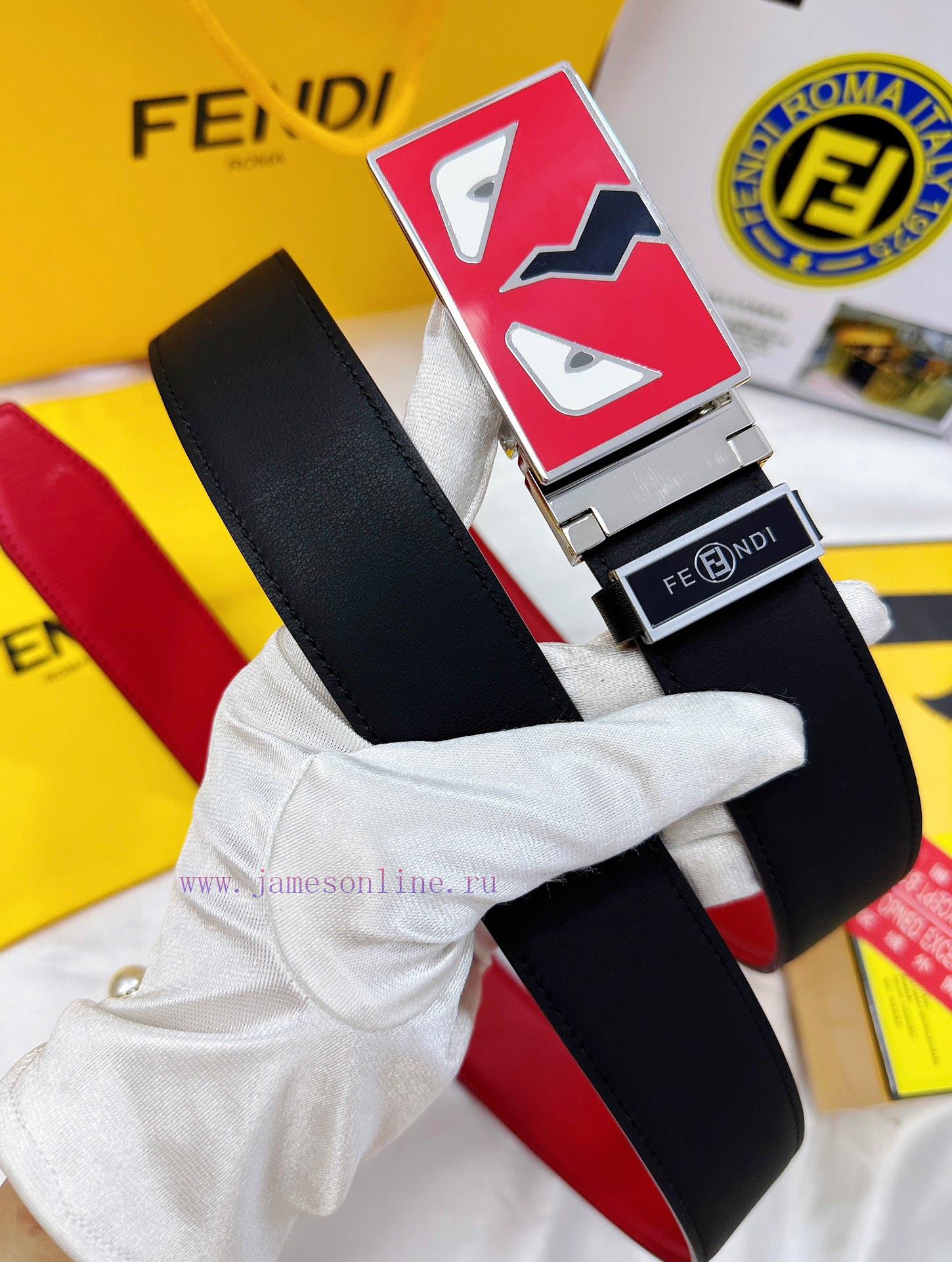 Belt FENDI Fendi ReproductionThe waistband is made of 100% imported top layer cowhide, ensur 5lnlsl05 - Image 9