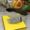FENDI style with width of 4.0CM, double ring front and back waist belt, FF nail buckle, dual givgpmmd