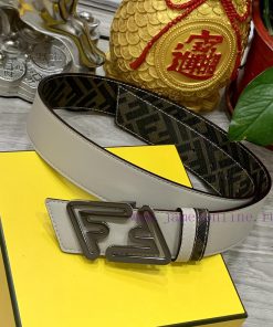 FENDI style with width of 4.0CM, double ring front and back waist belt, FF nail buckle, dual slmdk9dq