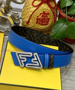 FENDI style with width of 4.0CM, double ring front and back waist belt, FF nail buckle, dual g3d9b1yk