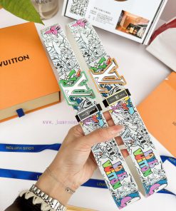 Belt LV Louis ️Belt made of 100% head layer cowhide, guaranteed genuine leather 24k hollow m 65wrsv7h