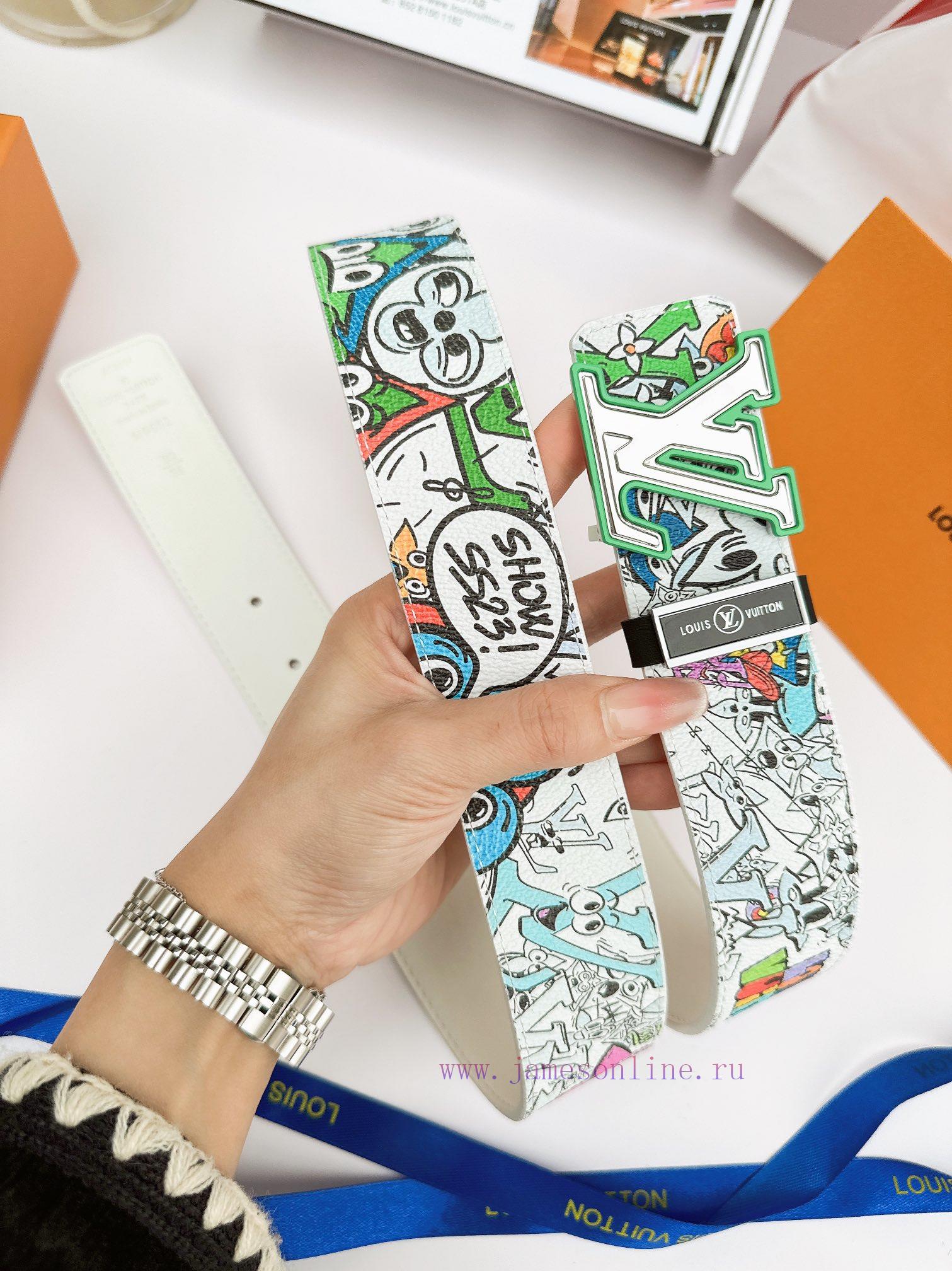 Belt LV Louis ️Belt made of 100% head layer cowhide, guaranteed genuine leather 24k hollow m 9fygx60y