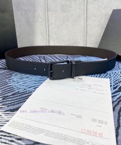 Width 3.7cm COACH double-sided lychee pattern belt with self cutting length. Made of top-qua x9xbgrcn