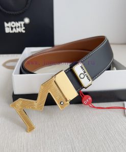 Montblanc Montblanc ️ Belt and beltBuckle, new original classic boutique two-color buckle, p 28131k6g