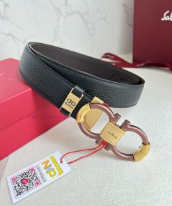 Ferragamo Ferrgamo ️ Belt and beltHanging buckle, classic hanging buckle made of pure copper 9p4iwoj7