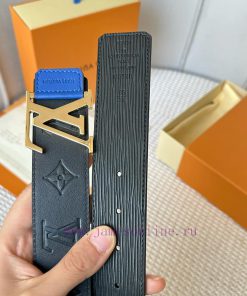 Width 40mm 𝕃𝕠𝕦𝕚𝕤𝕧𝕦𝕚𝕥𝕥𝕠𝕟 Imported EP water ripple contrast original calf leather bottom embos aigz5740