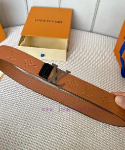 Width 40mm 𝕃𝕠𝕦𝕚𝕤𝕧𝕦𝕚𝕥𝕥𝕠𝕟 Imported EP water ripple contrast original calf leather bottom embos 7r9p4pu4