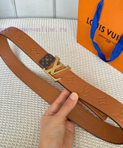 Width 40mm 𝕃𝕠𝕦𝕚𝕤𝕧𝕦𝕚𝕥𝕥𝕠𝕟 Imported EP water ripple contrast original calf leather bottom embos trq8926n