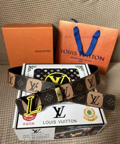 LV... Louis VuittonMaterial: Leather Belt with 100% Head Layer. The leather belt is guarante 77tf5j51