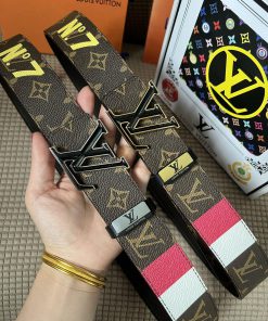 LV... Louis VuittonMaterial: Leather Belt with 100% Head Layer. The leather belt is guarante 7s3egaq1