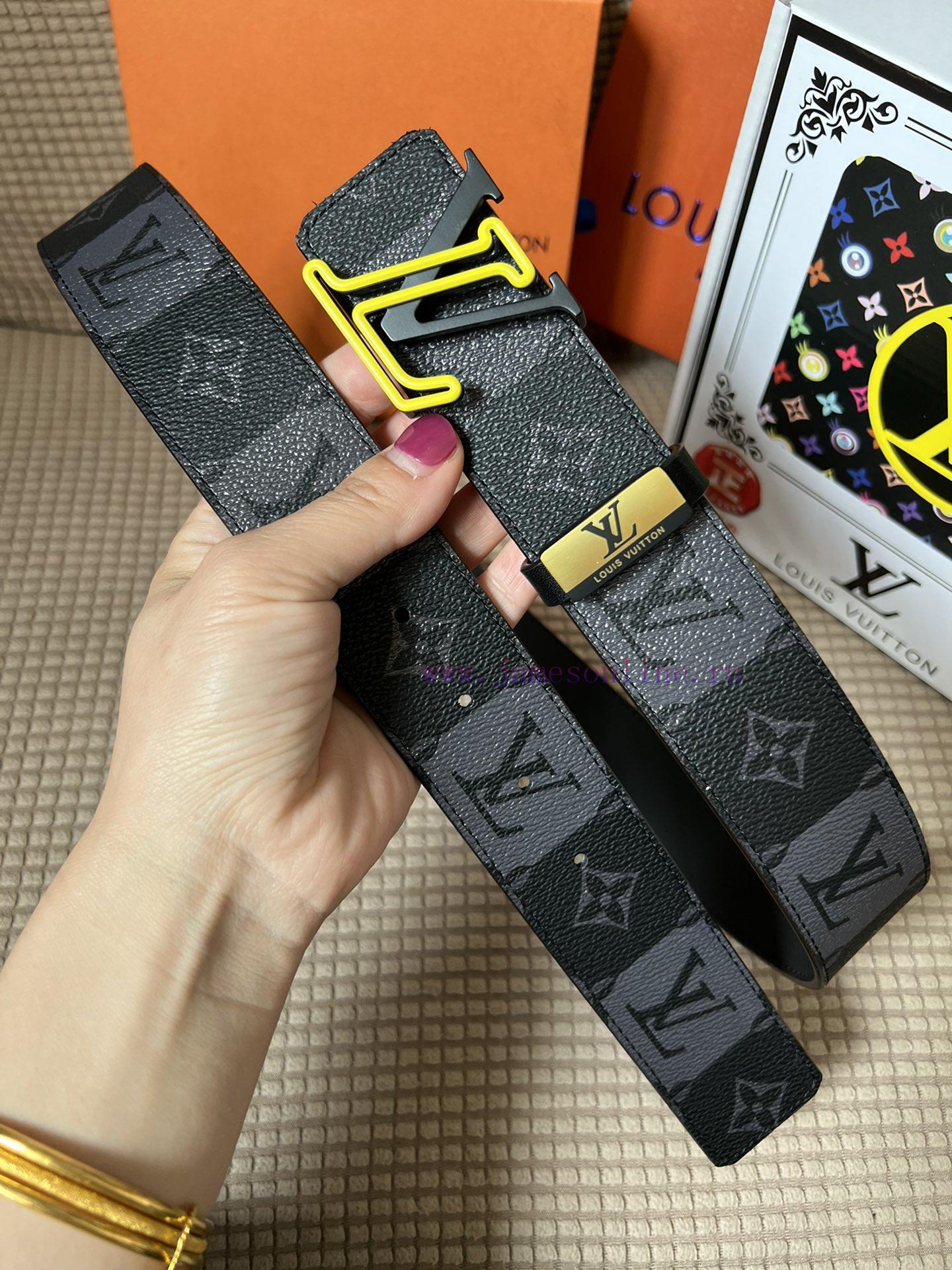 LV... Louis VuittonMaterial: Leather Belt with 100% Head Layer. The leather belt is guarante 81csgpw3 - Image 4