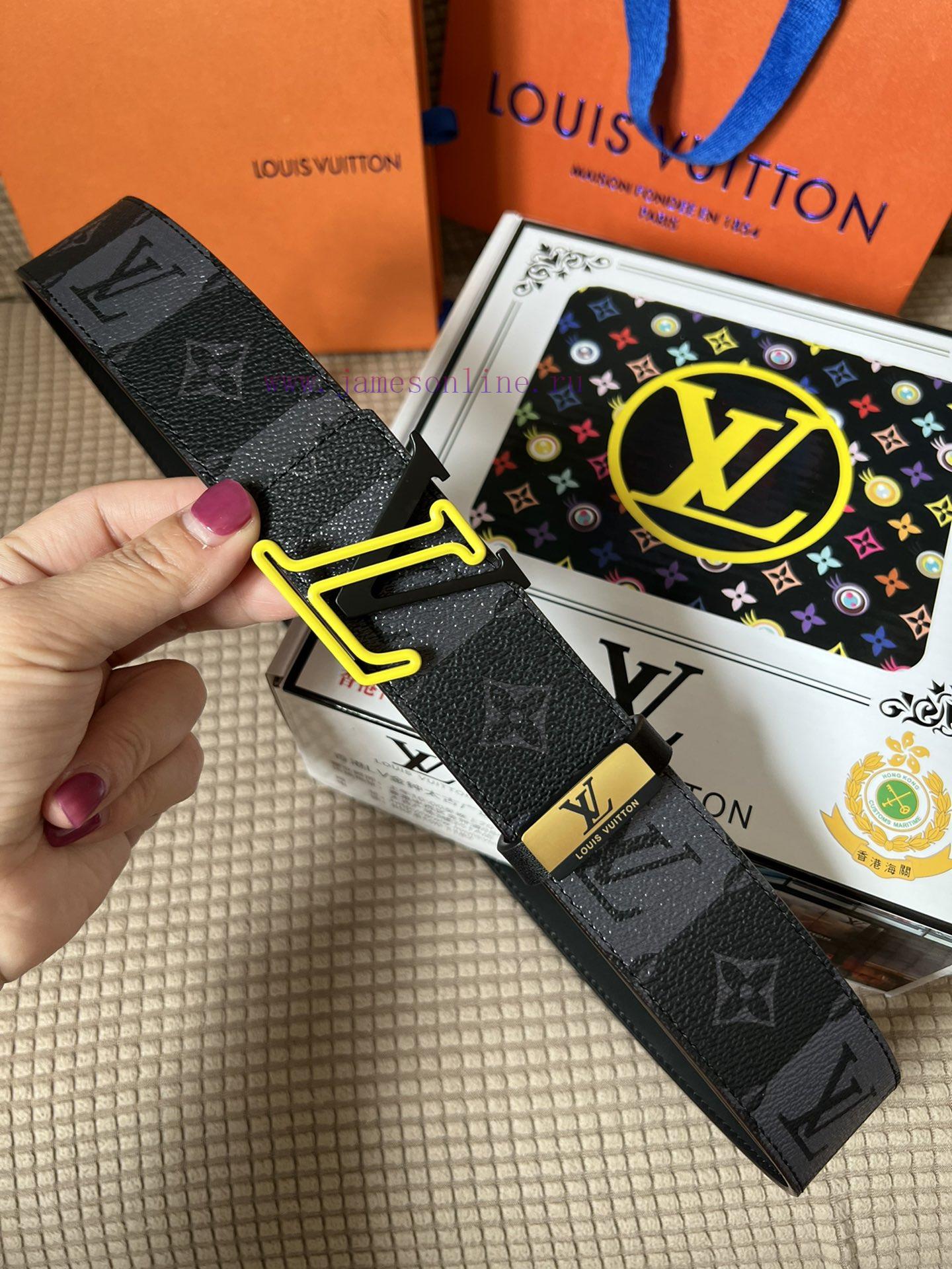 LV... Louis VuittonMaterial: Leather Belt with 100% Head Layer. The leather belt is guarante 81csgpw3 - Image 6