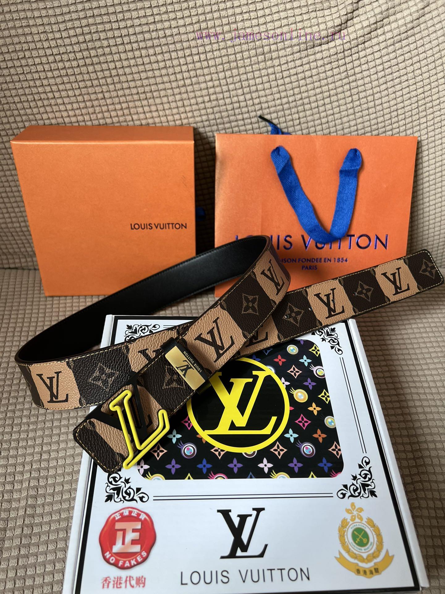 LV... Louis VuittonMaterial: Leather Belt with 100% Head Layer. The leather belt is guarante 81csgpw3 - Image 7