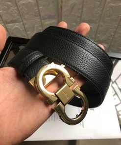 Comes with a complete gift boxFerragamo double-sided cowhide lychee pattern with body, black tuu6keoo