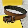 FENDI FendiFull set of the same width 4.0CM double ring front and back waist belt FF nail bu 7tyk29kn